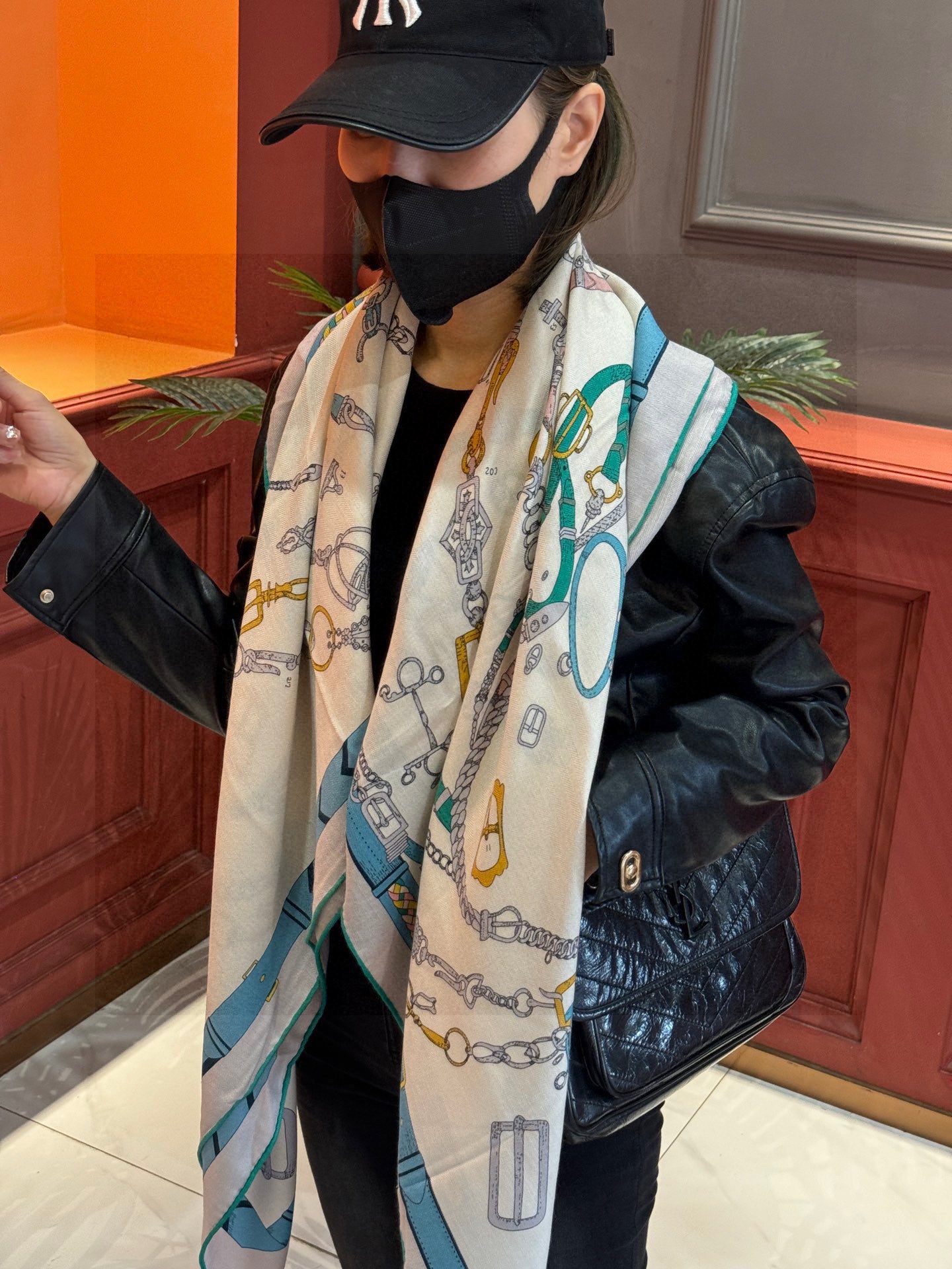小愛款-雙面同色羊絨方巾 140cm*140cm