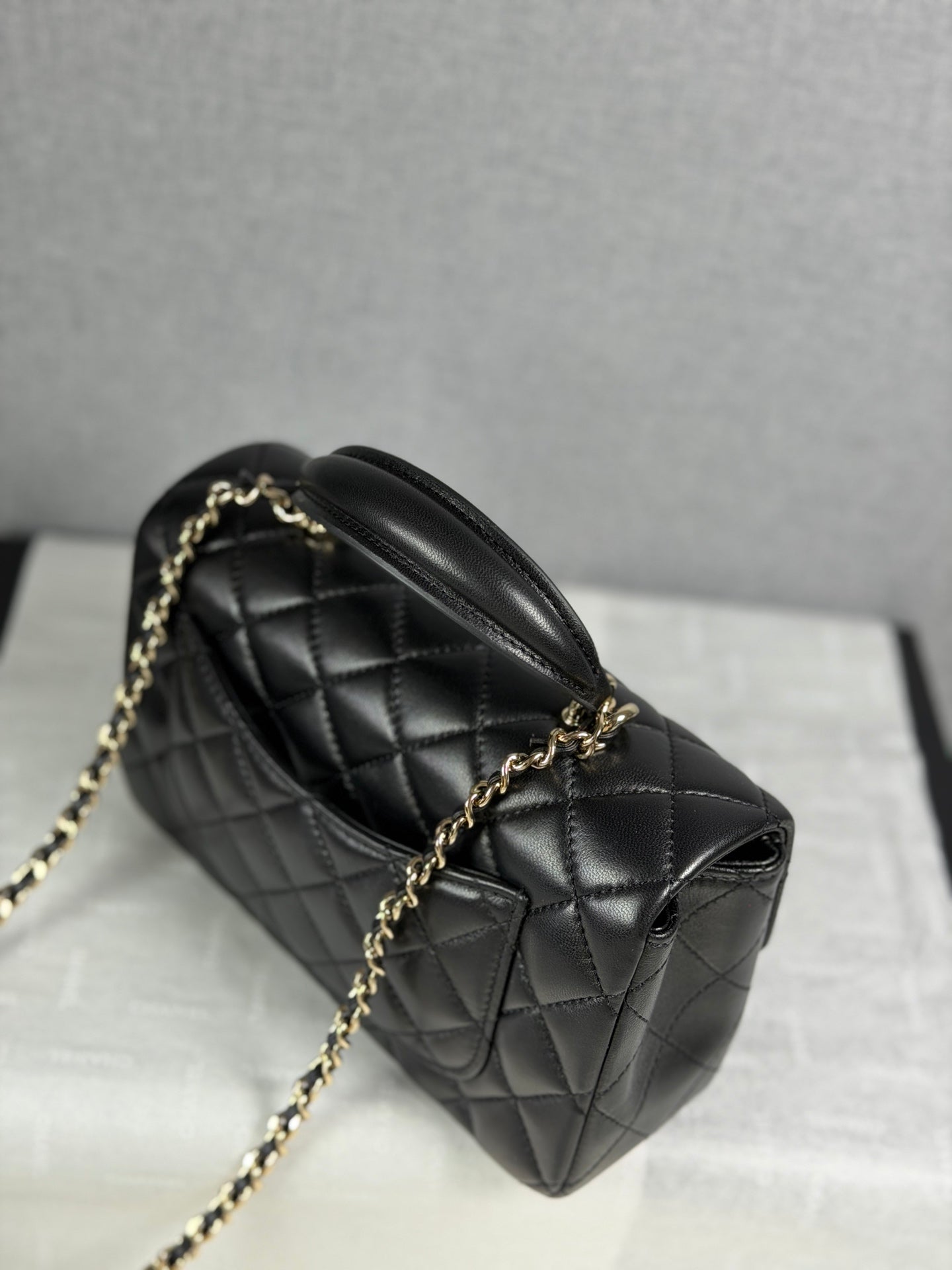 小香家-25K鑽石蝴蝶結handle mini cf 黑色