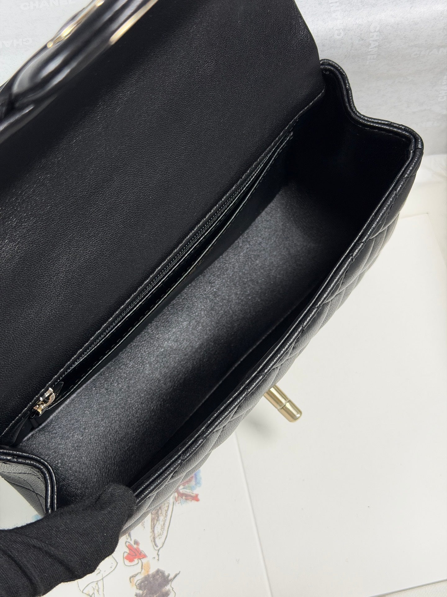 小香家-25K鑽石蝴蝶結handle mini cf 黑色