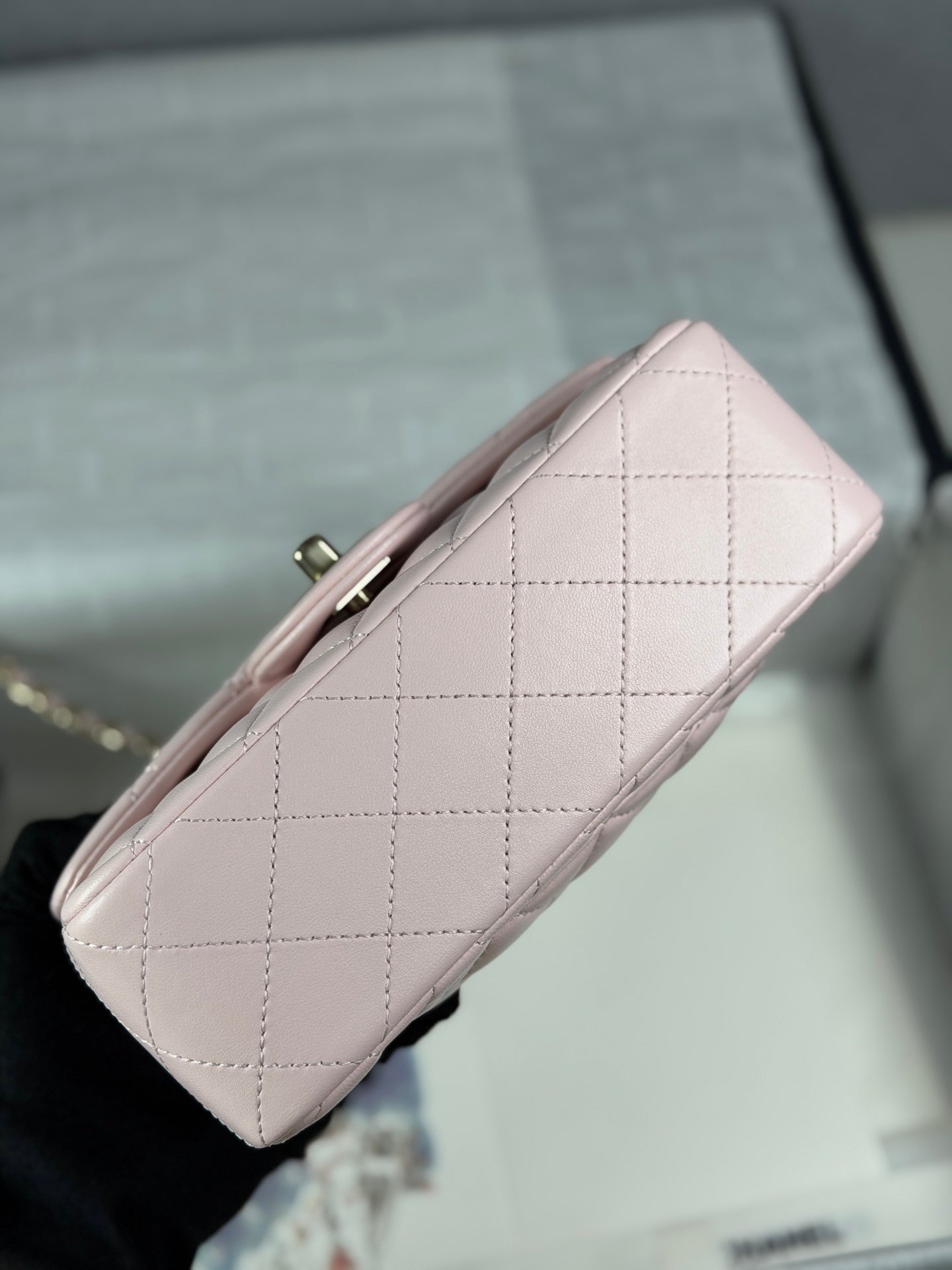 小香家-25K鑽石蝴蝶結handle mini cf 粉色