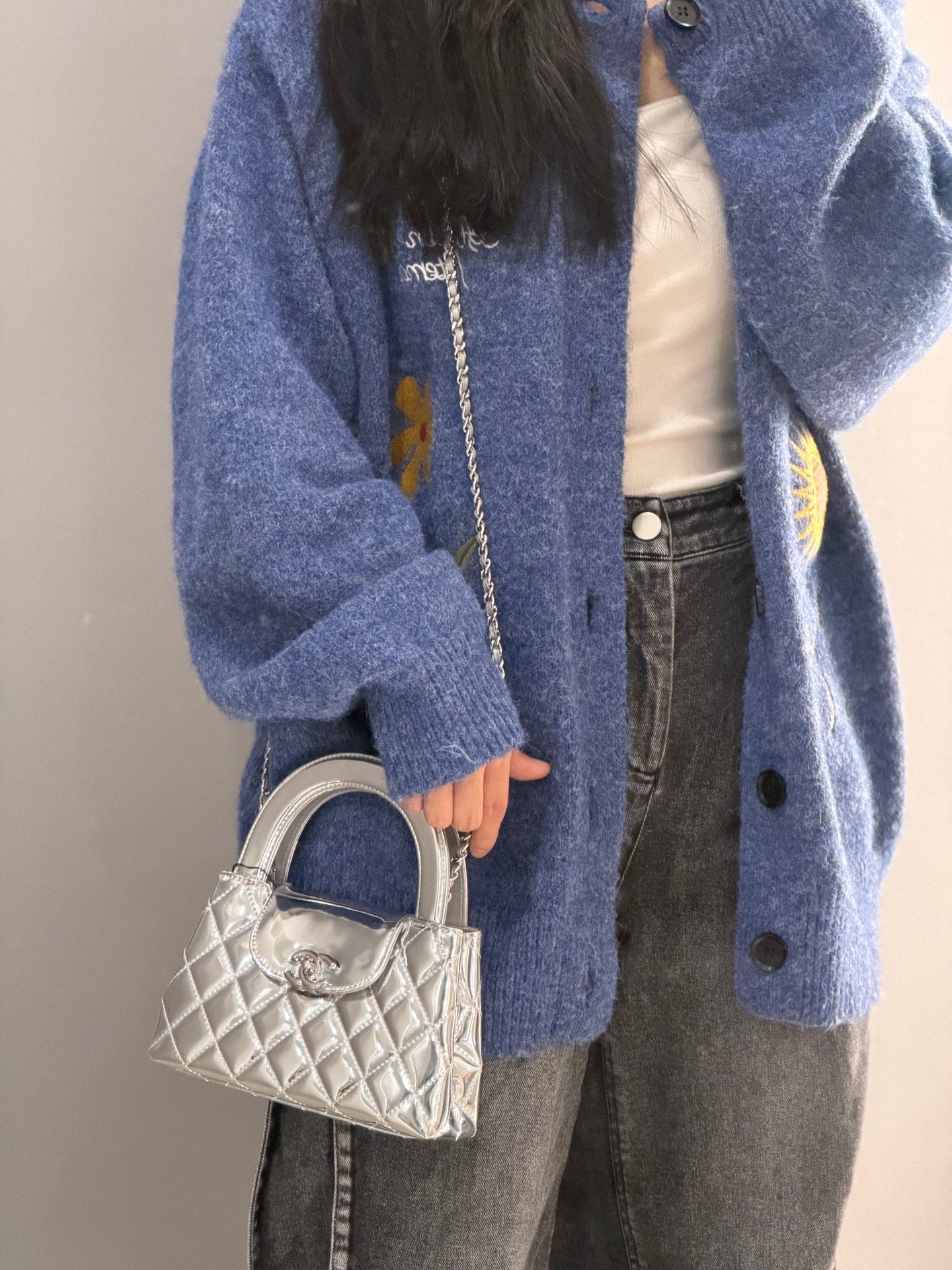 小香家-26c Kelly 漆皮 銀色