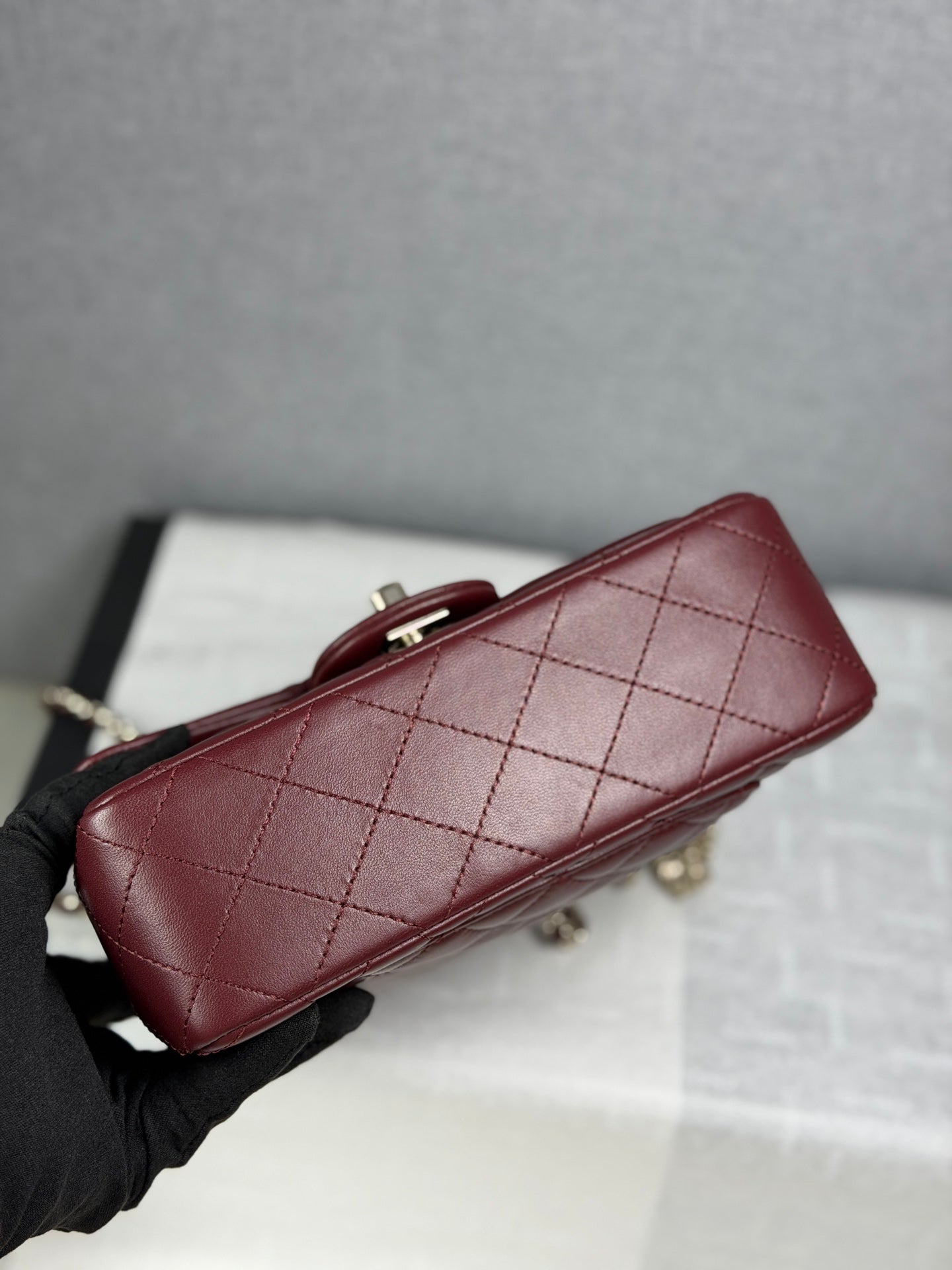 小香家-25K鑽石蝴蝶結handle mini cf 紅色