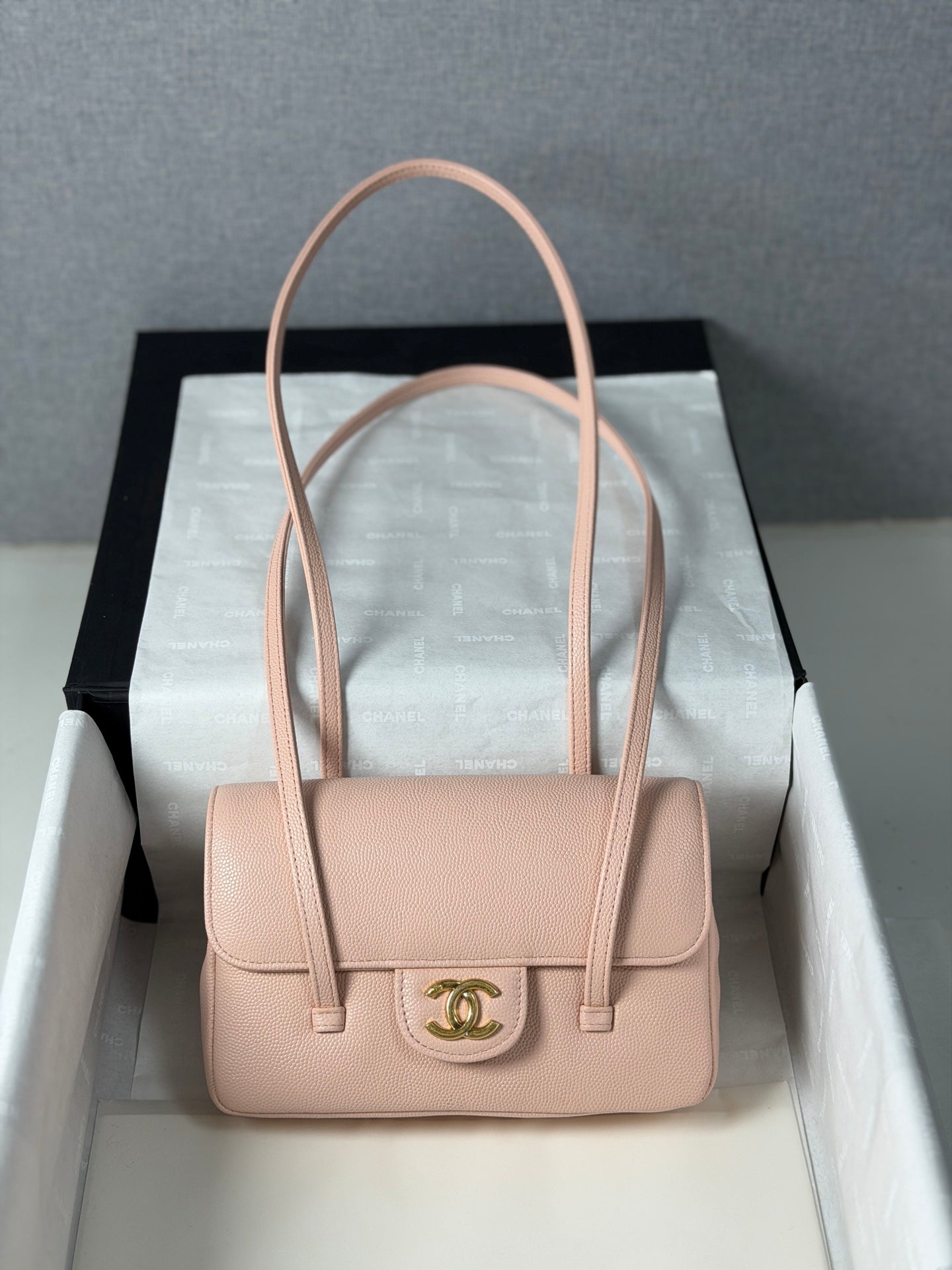 小香家-26P preppy coco單肩包 粉色