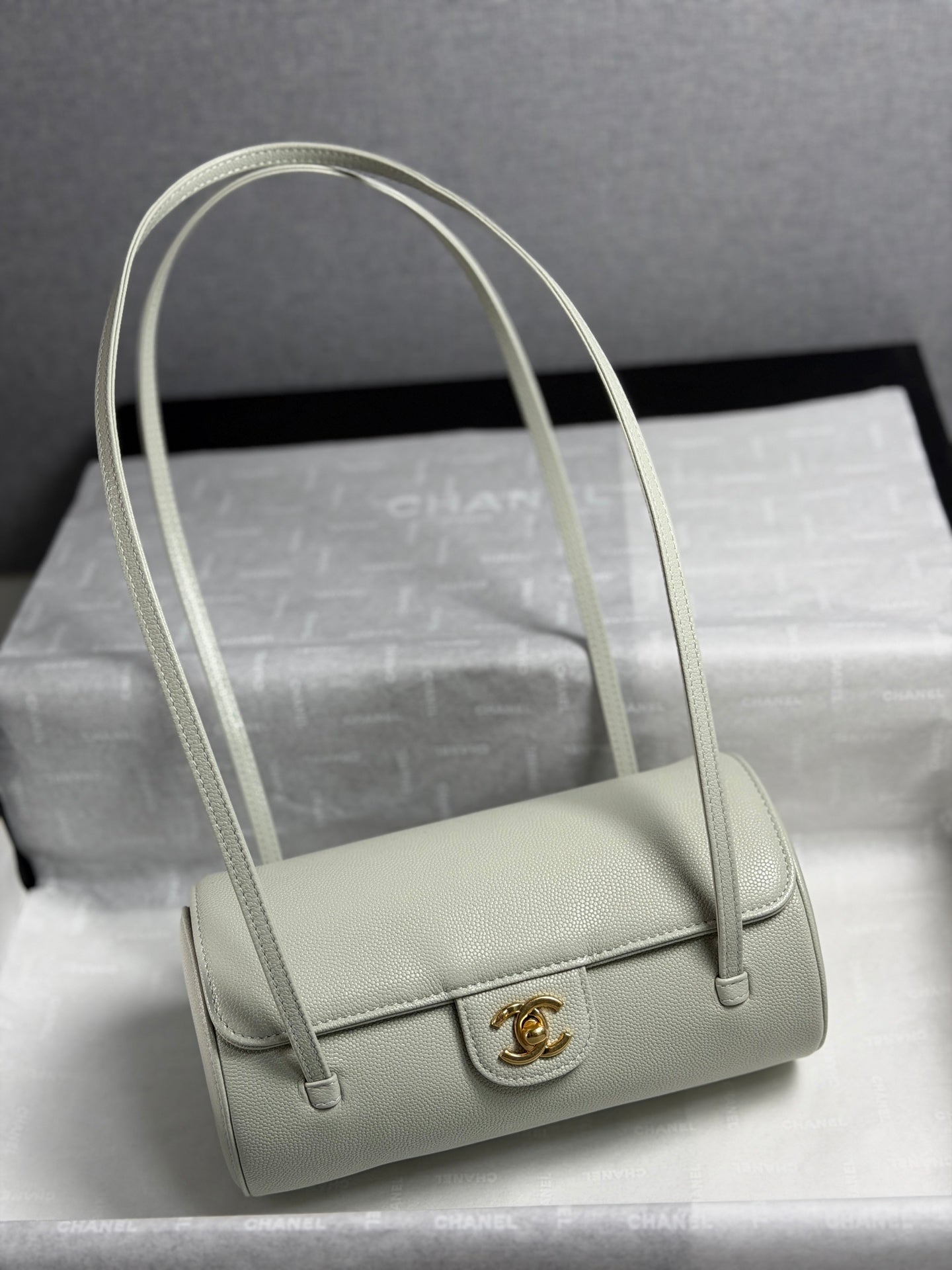 小香家-26P Preppy Coco圓筒包 淺綠色