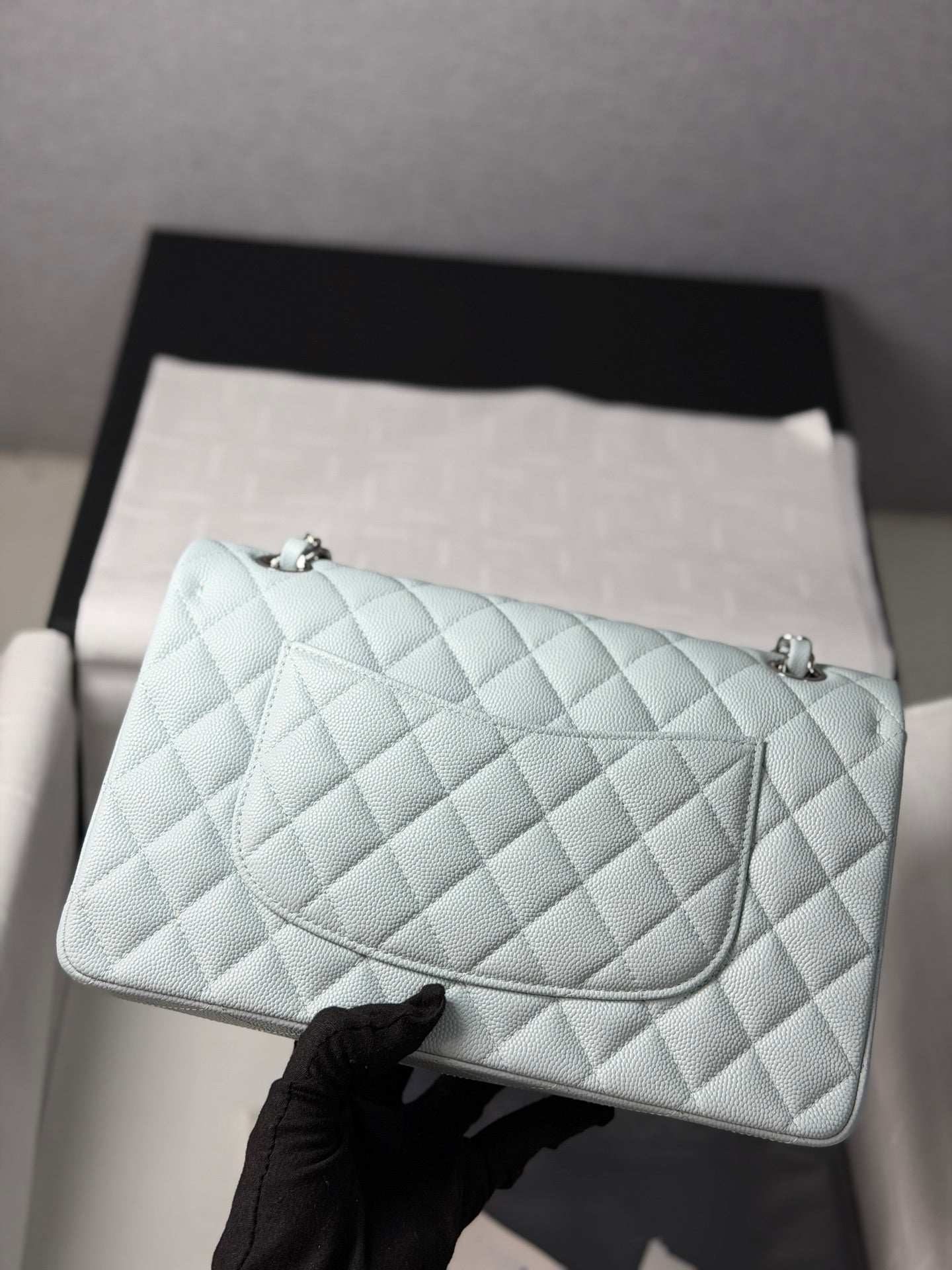 小香家-26春夏新品𝗖𝗙25baby藍/金扣 銀扣