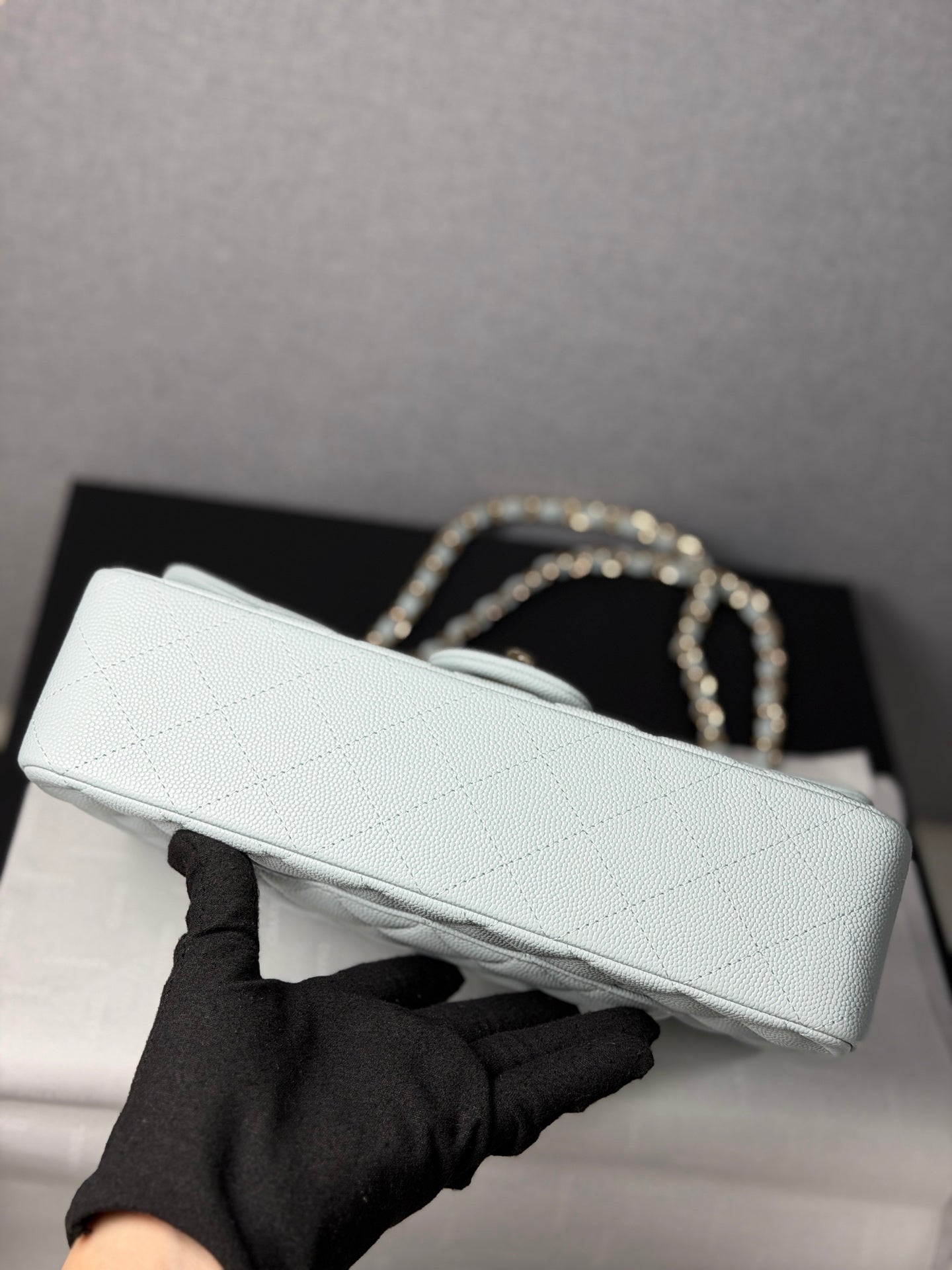 小香家-26春夏新品𝗖𝗙25baby藍/金扣 銀扣