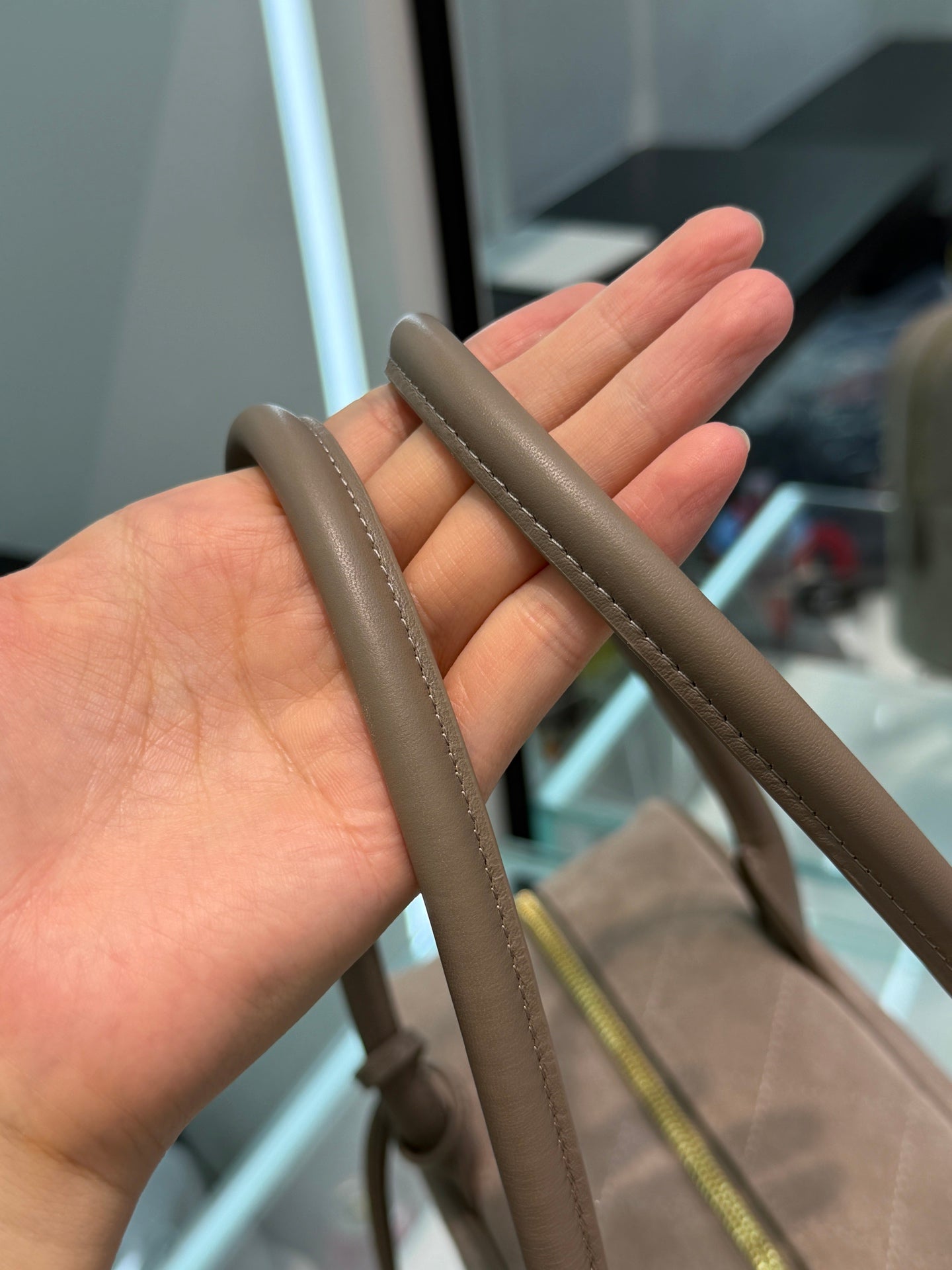 小香家-26 麂皮保齡球包 灰色