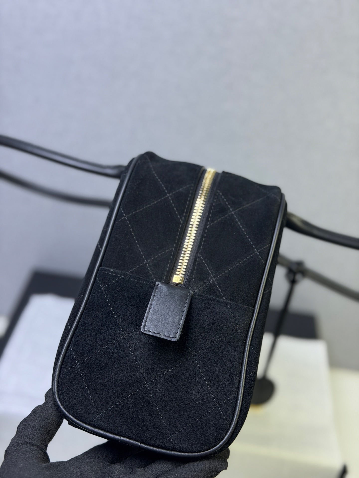 小香家-26 麂皮保齡球包 黑色