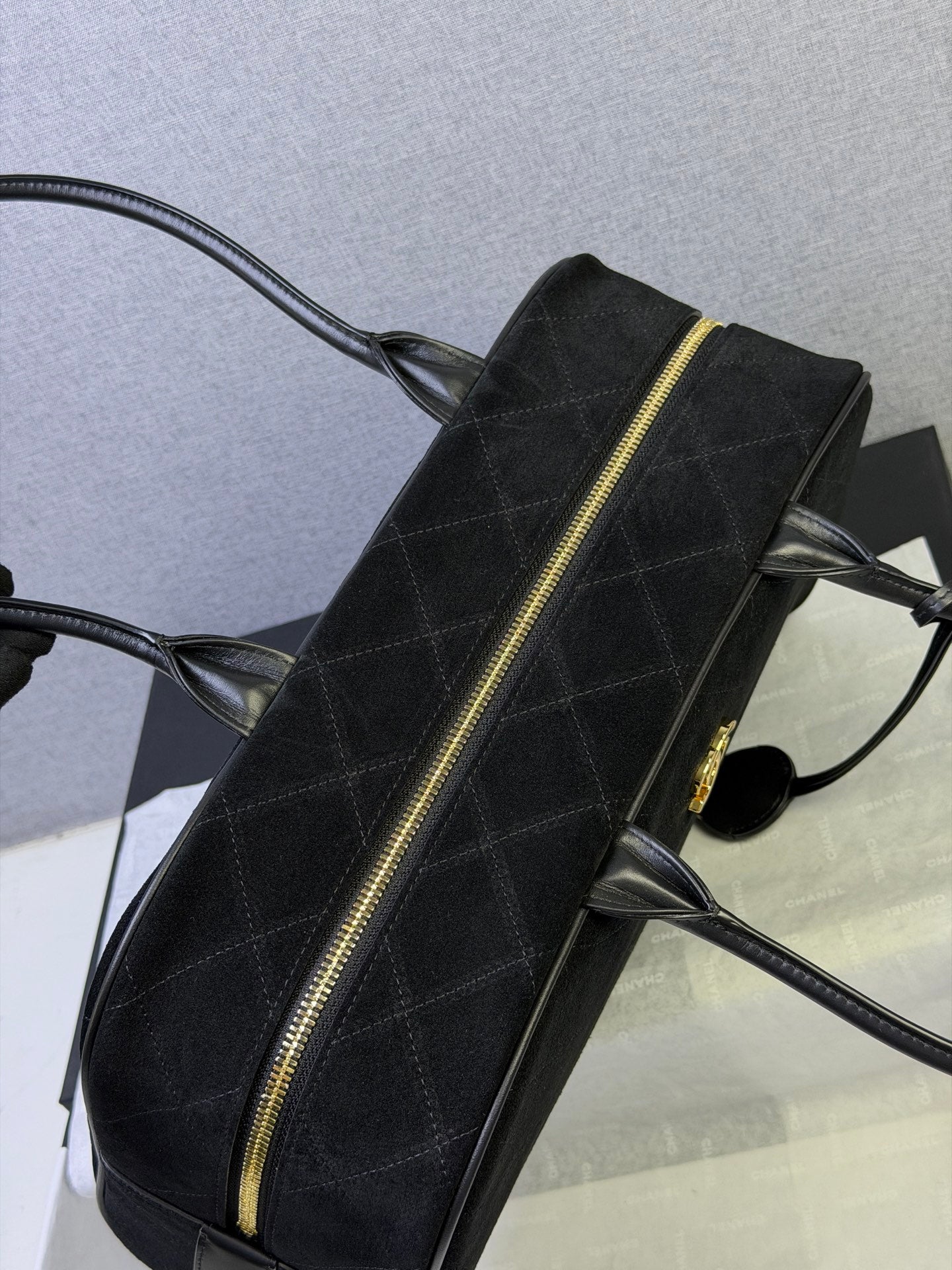 小香家-26 麂皮保齡球包 黑色