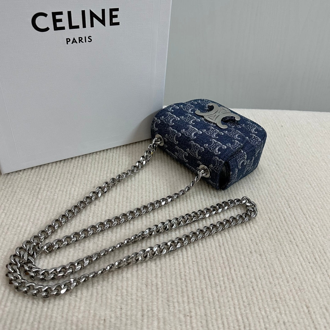 賽C家-CLAUDE 丹寧牛仔鏈包 MINI