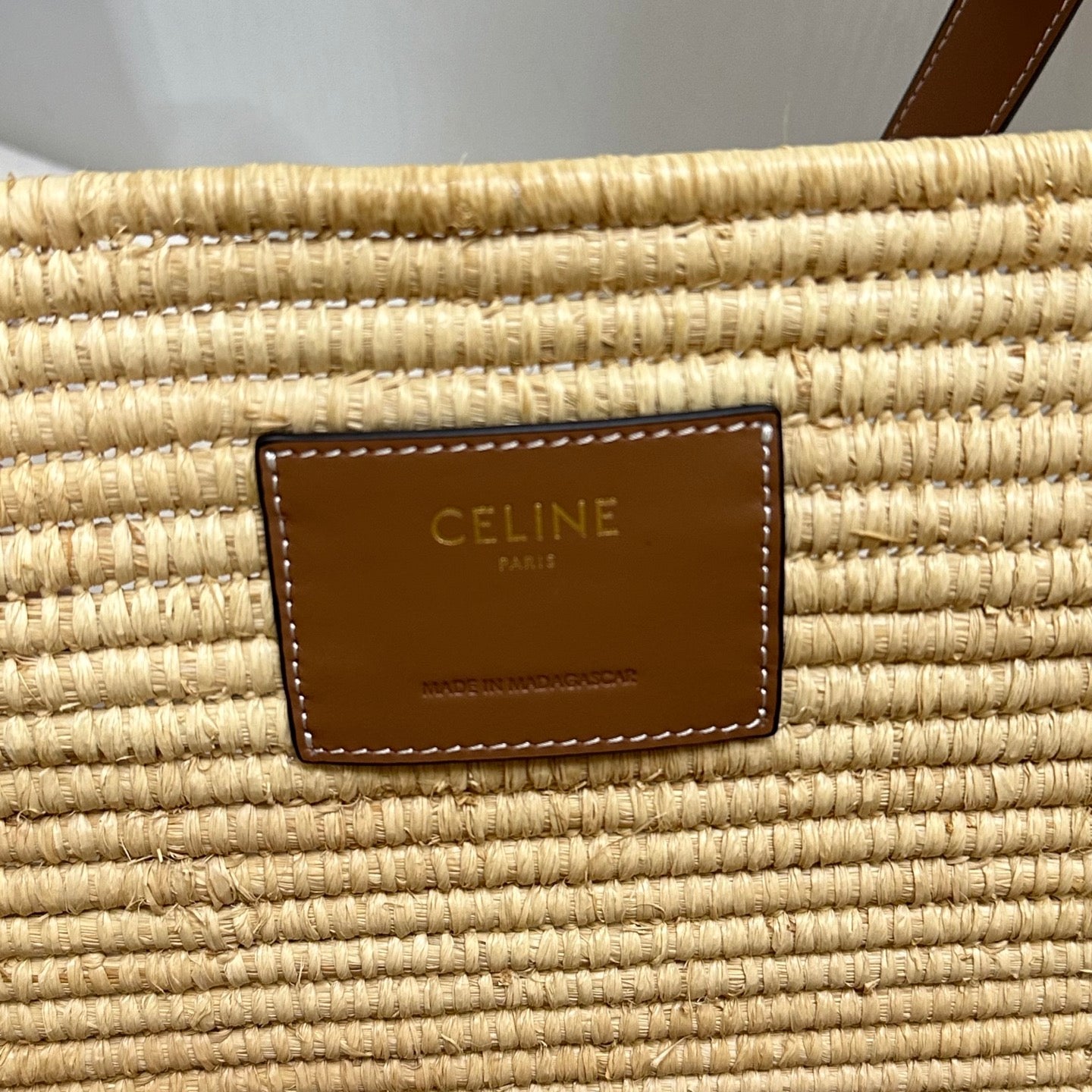 賽C家-TRIOMPHE 皮革編織 提籃包 大號