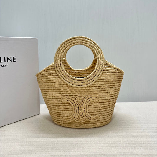 賽C家-Raffia 編織提籃包
