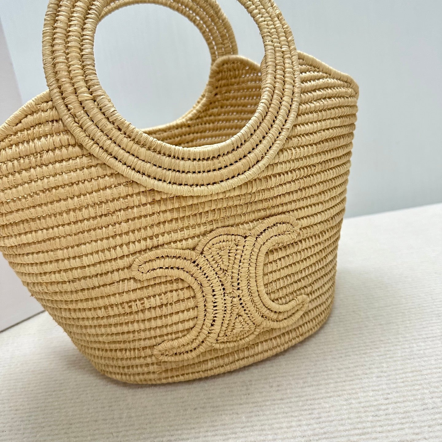 賽C家-Raffia 編織提籃包