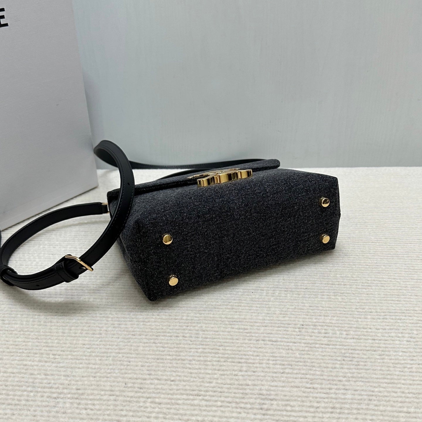 賽C家-CE凱旋門 kelly手袋 牛仔深灰色