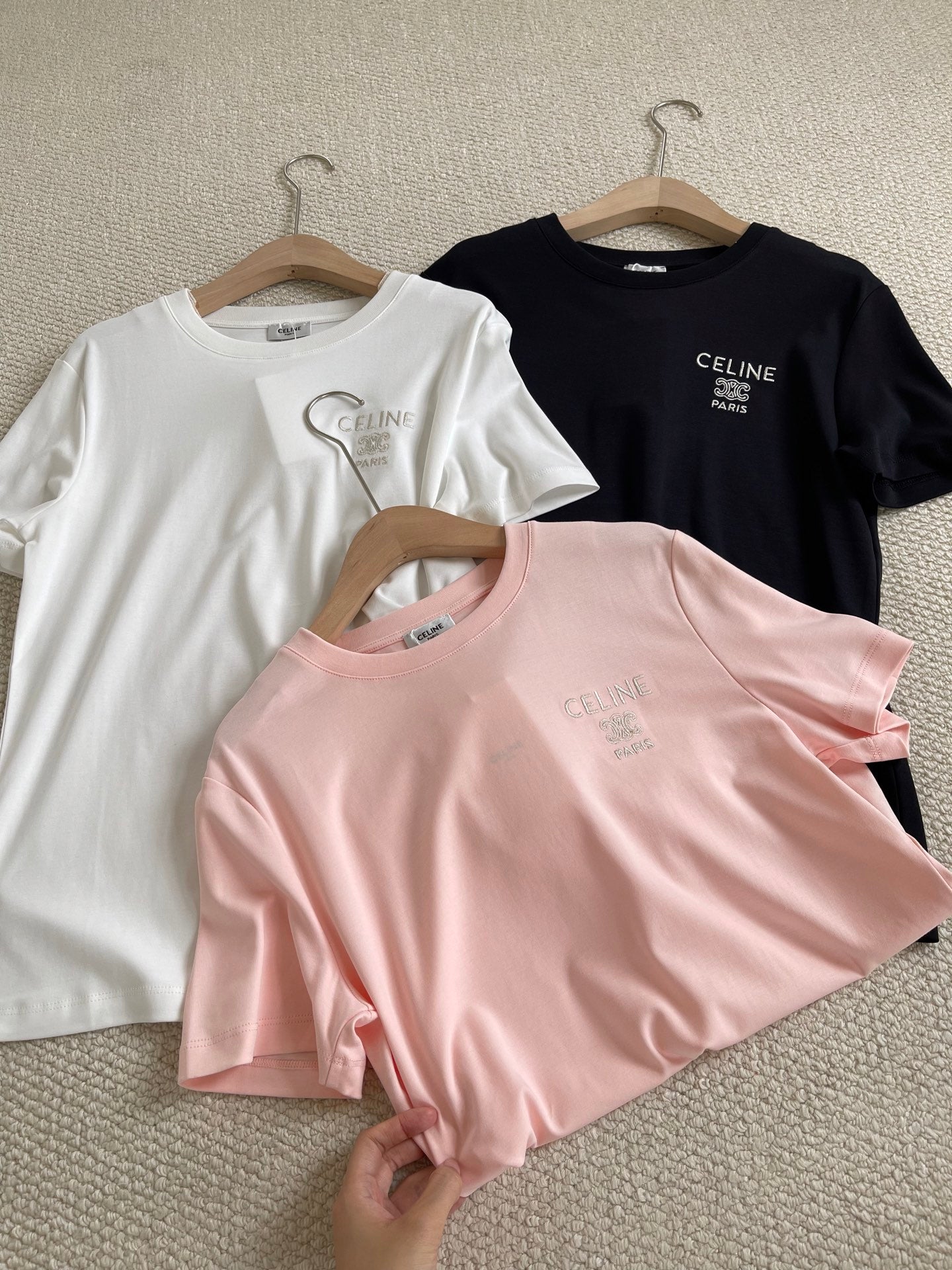 賽C家-26早春新品短袖刺繡T