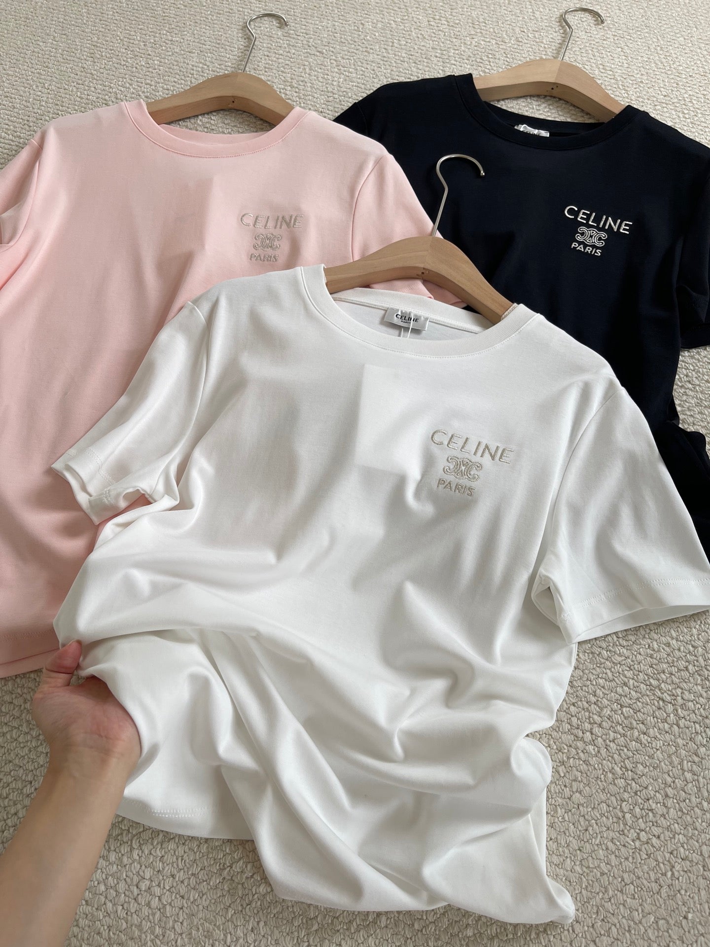 賽C家-26早春新品短袖刺繡T
