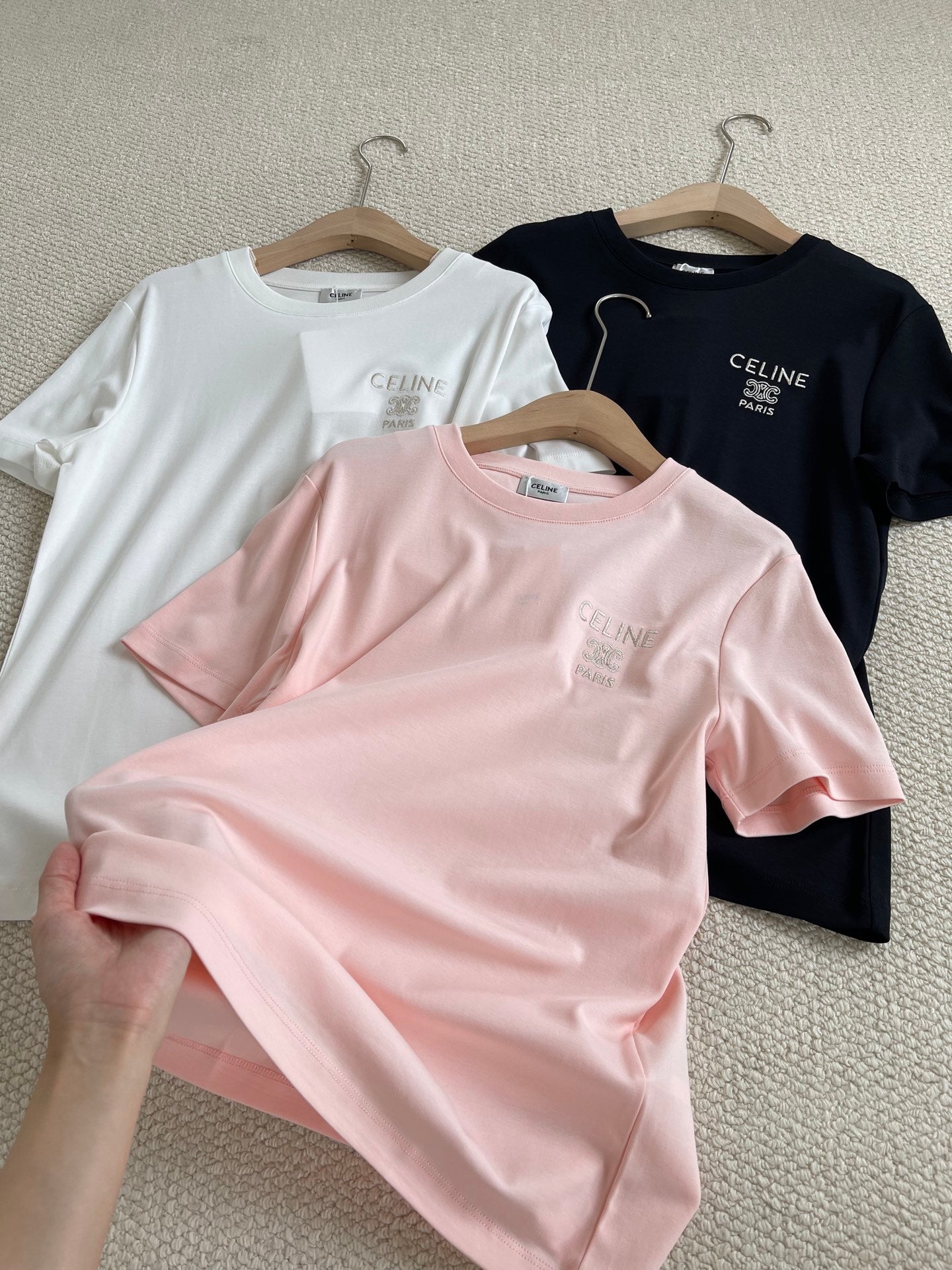 賽C家-26早春新品短袖刺繡T
