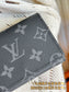 路L家-M63801 Enveloppe Carte De Visite名片夾-黑色老花