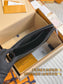 路L家-M61692 Pochette Voyage中型手袋包-黑色老花款