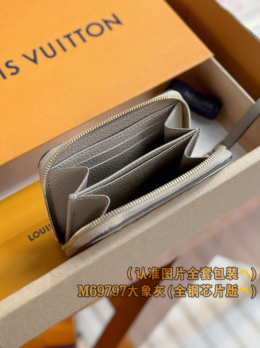 路L家-M69797 Zippy拉鍊零錢包-大象灰