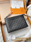 路L家-M82543 Pochette Voyage Souple-黑色老花款