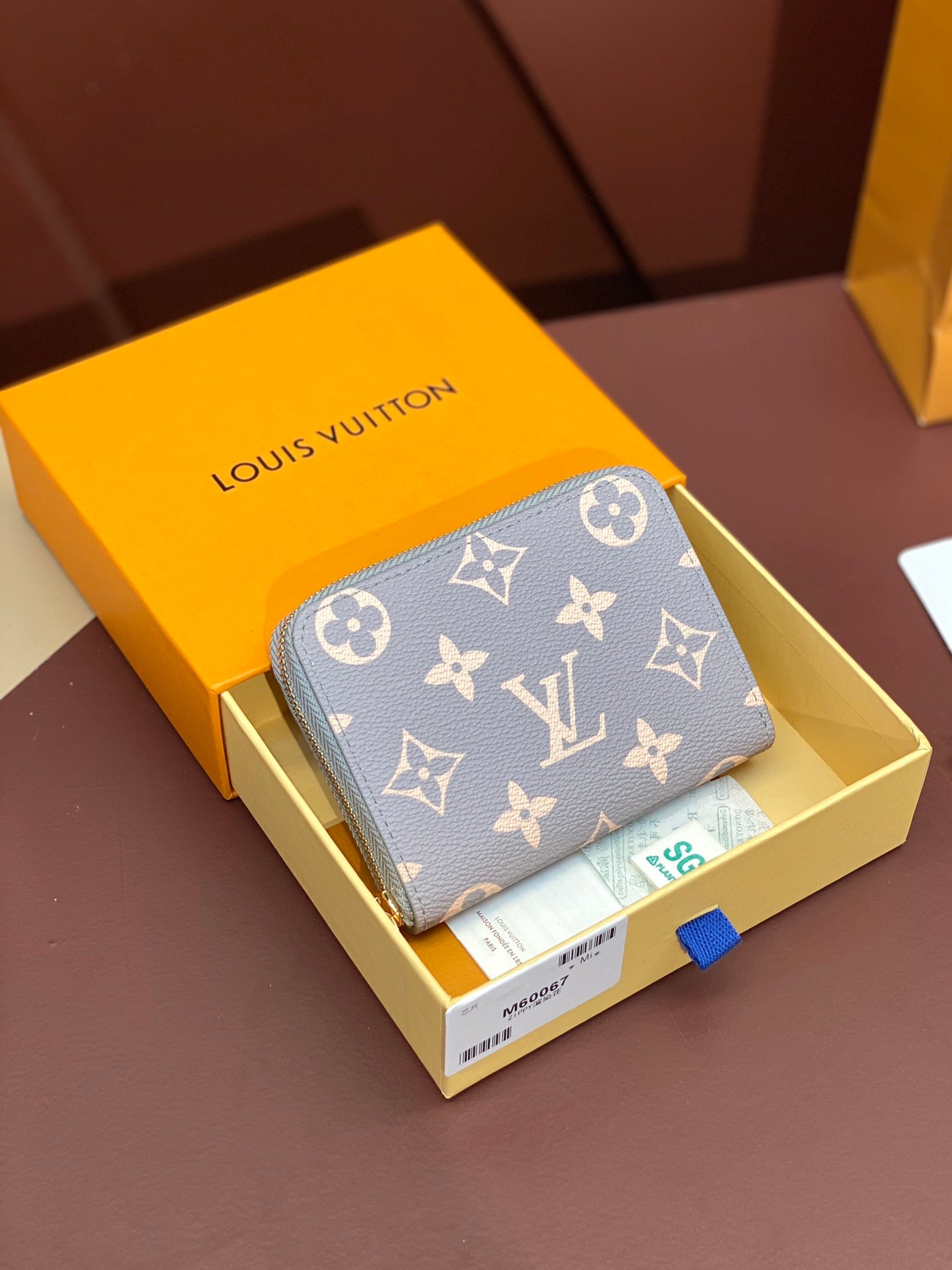 路L家-M60067 升級版ZIPPY拉鍊零錢包-渲染花