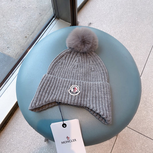 Moncler-冬季新款護耳針織帽 男女同款