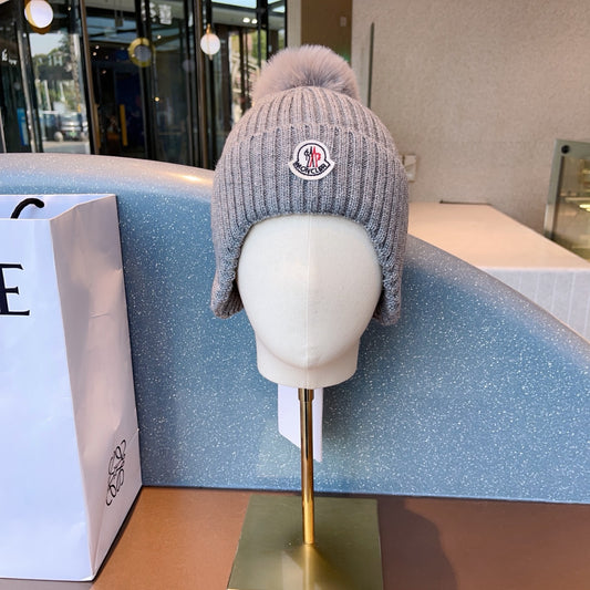 Moncler-冬季新款護耳針織帽 男女同款