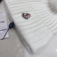 Moncler-狐狸毛球 針織兔羊毛毛線帽