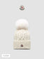 Moncler-狐狸毛球 針織兔羊毛毛線帽