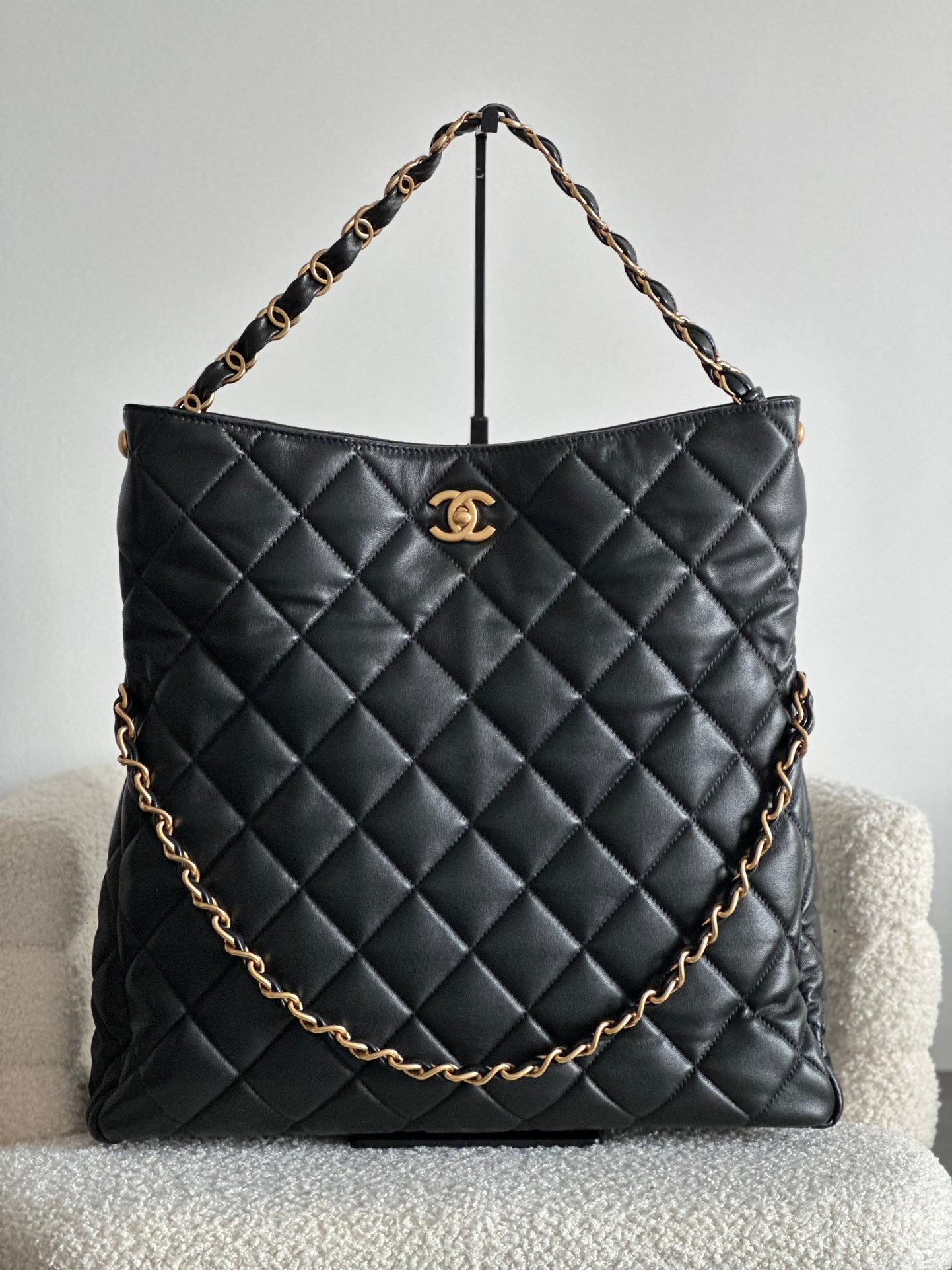 小香家-24p Large hobo bag 黑色大號