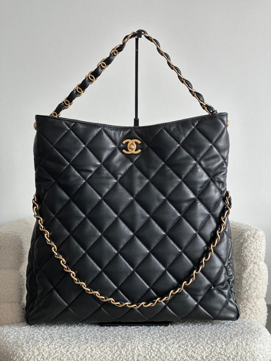 小香家-24p Large hobo bag 黑色大號