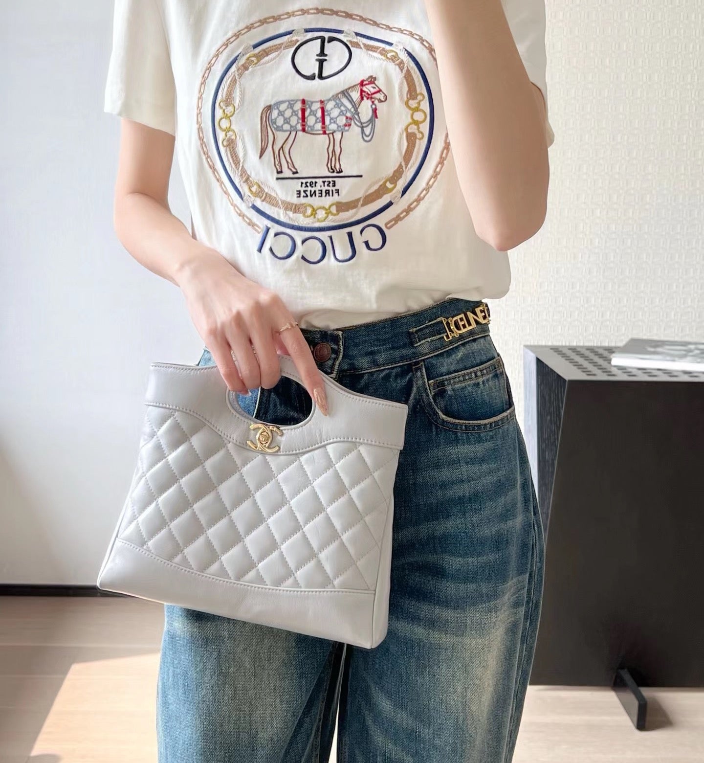 小香家-油臘羊皮mini 31bag 冰川灰