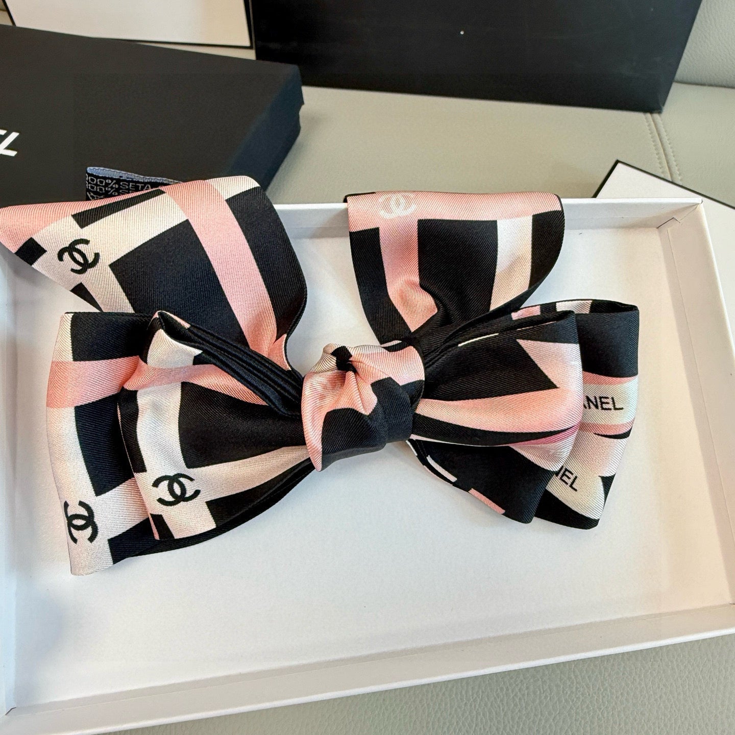小香家-雙面Twilly 斜紋真絲光 6*120cm