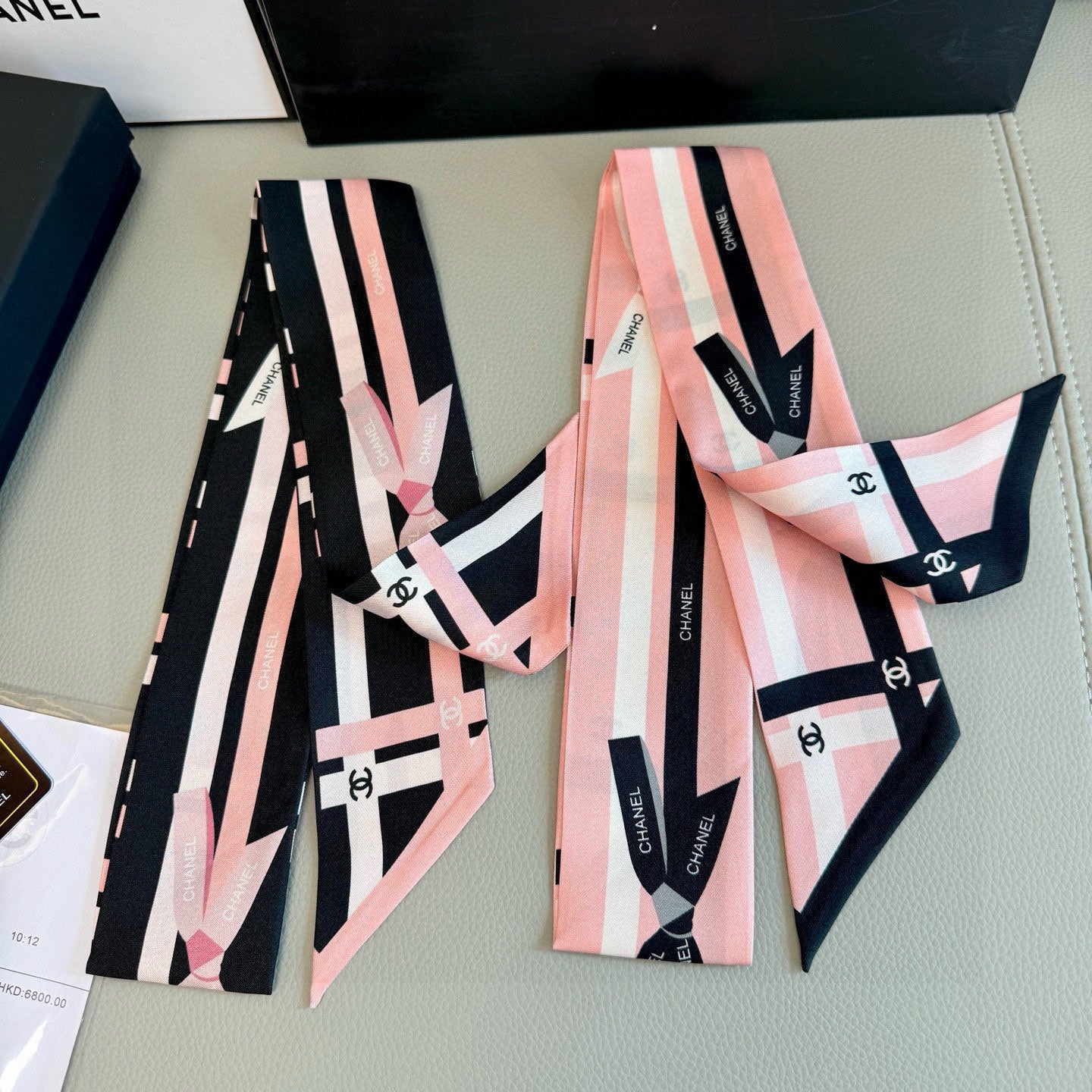 小香家-雙面Twilly 斜紋真絲光 6*120cm