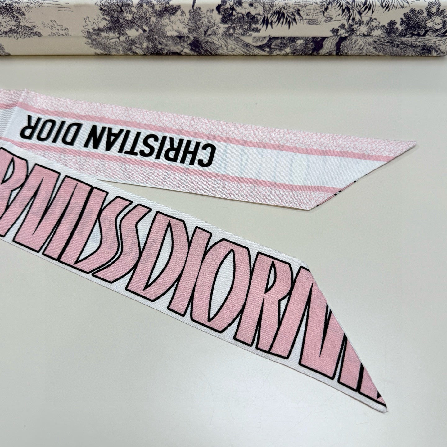 迪D家-twilly絲巾 6X105cm 真絲雙層雙面