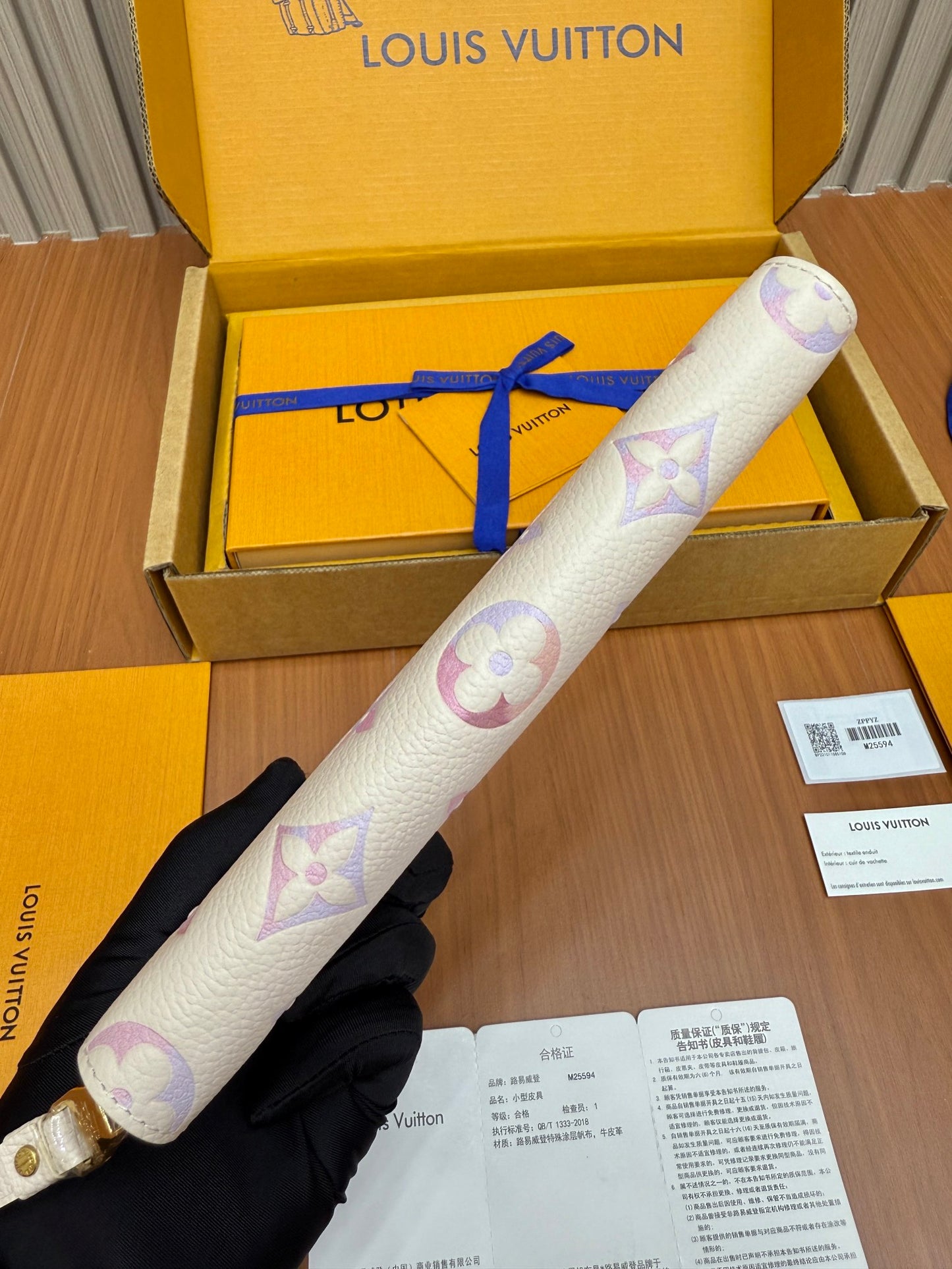 路L家-M5594 全鋼錢夾-老花米白