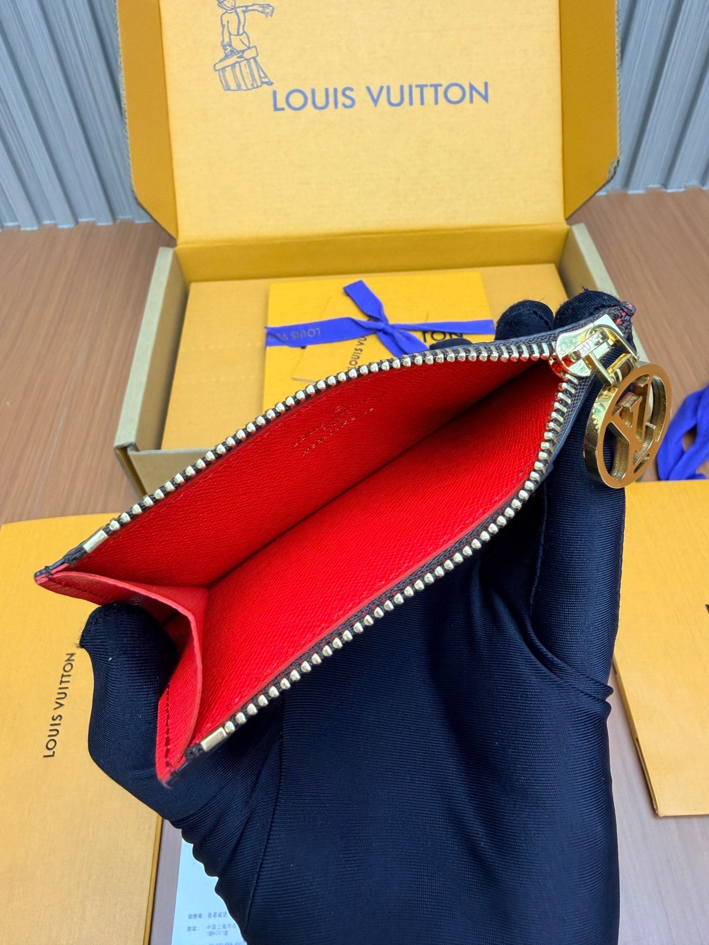 路L家-M81881 全鋼錢夾-紅色