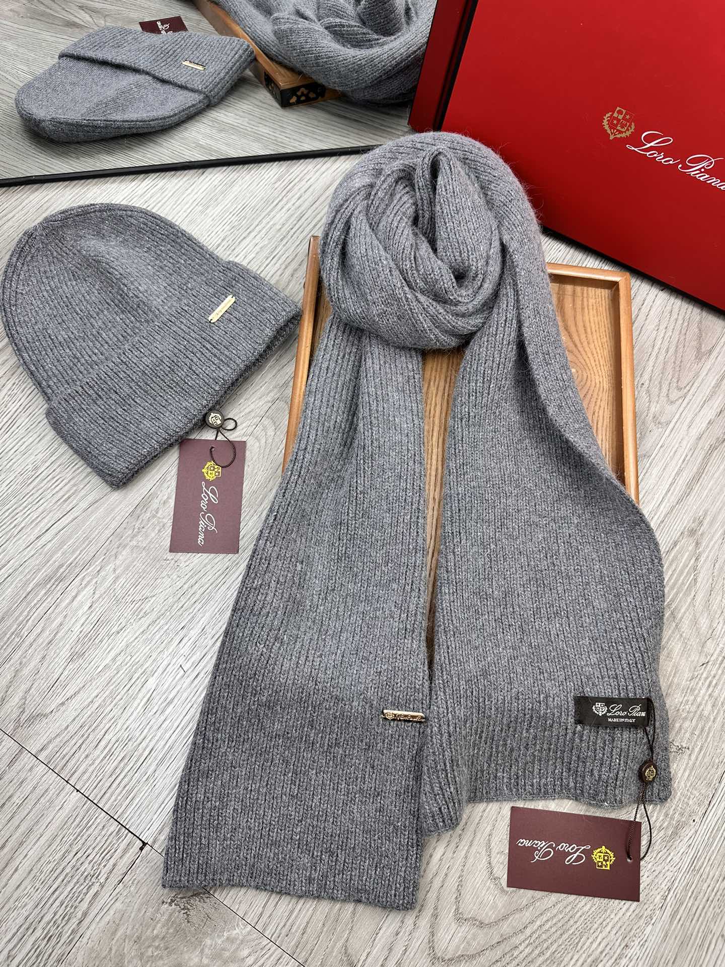 L-Piana-經典套裝帽子 70%羊毛+30%兔毛