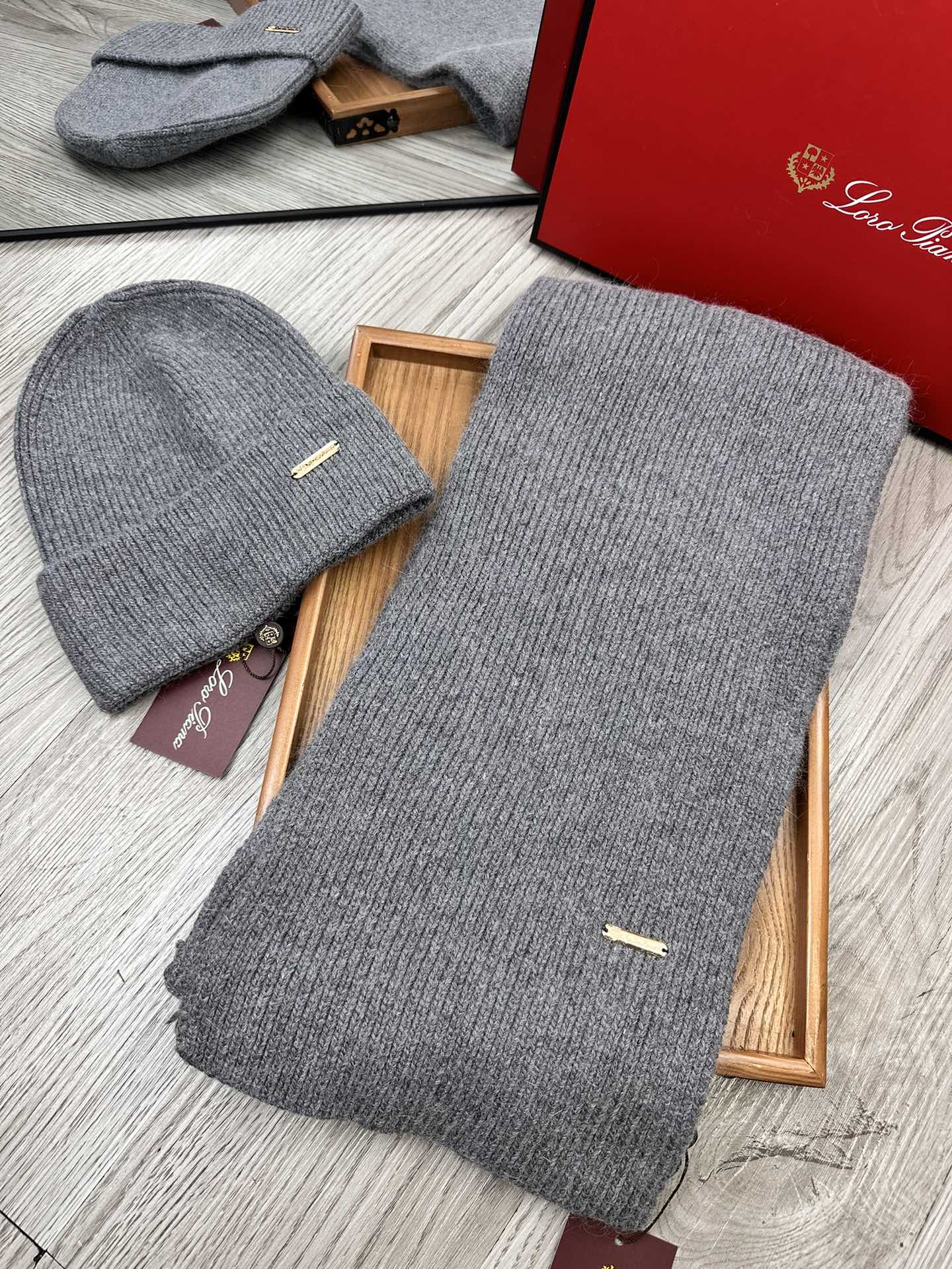 L-Piana-經典套裝帽子 70%羊毛+30%兔毛