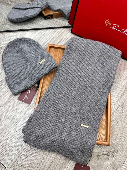 L-Piana-經典套裝帽子 70%羊毛+30%兔毛