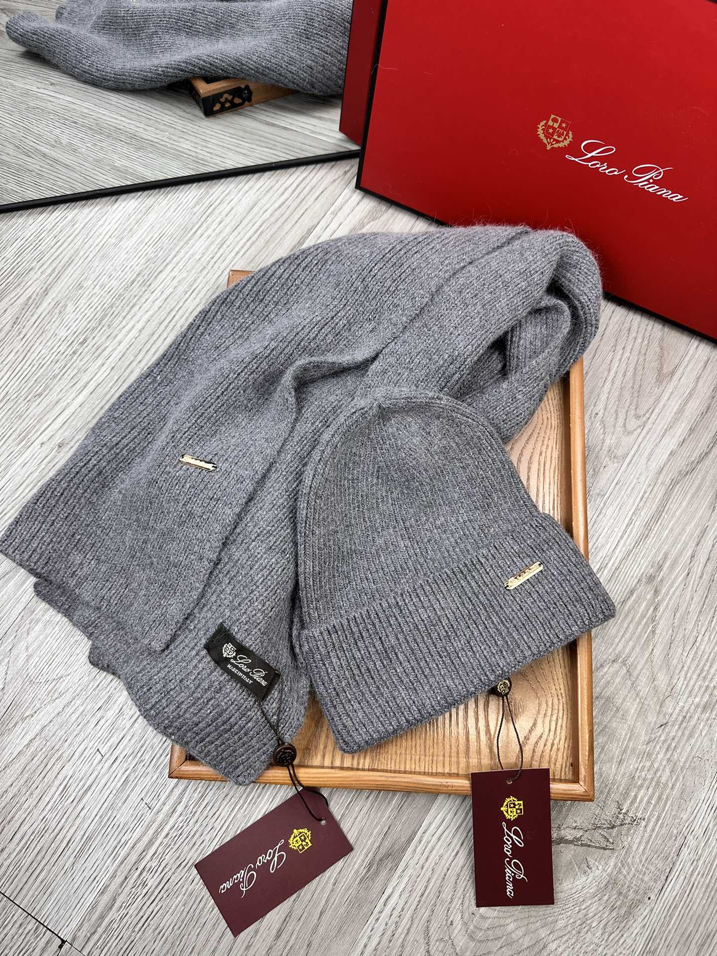 L-Piana-經典套裝帽子 70%羊毛+30%兔毛