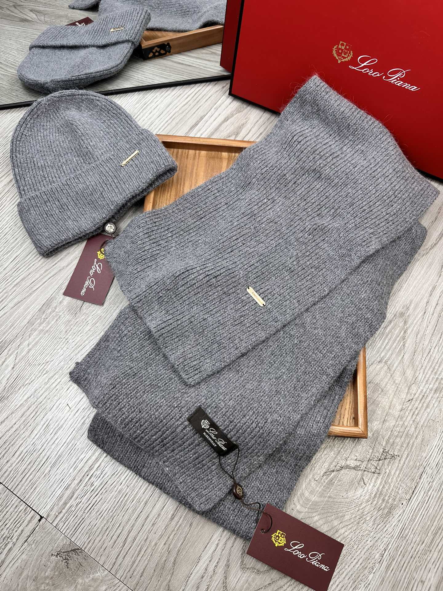 L-Piana-經典套裝帽子 70%羊毛+30%兔毛