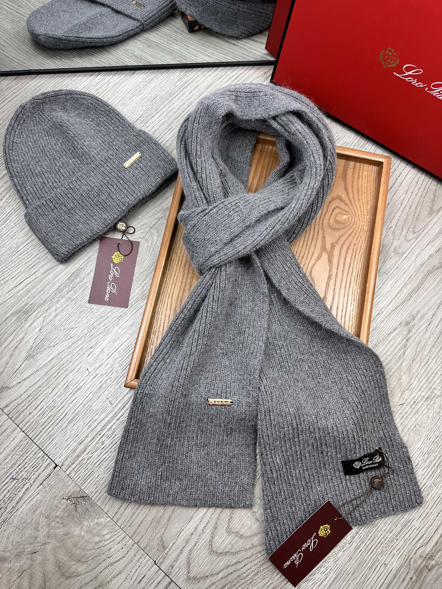 L-Piana-經典套裝帽子 70%羊毛+30%兔毛
