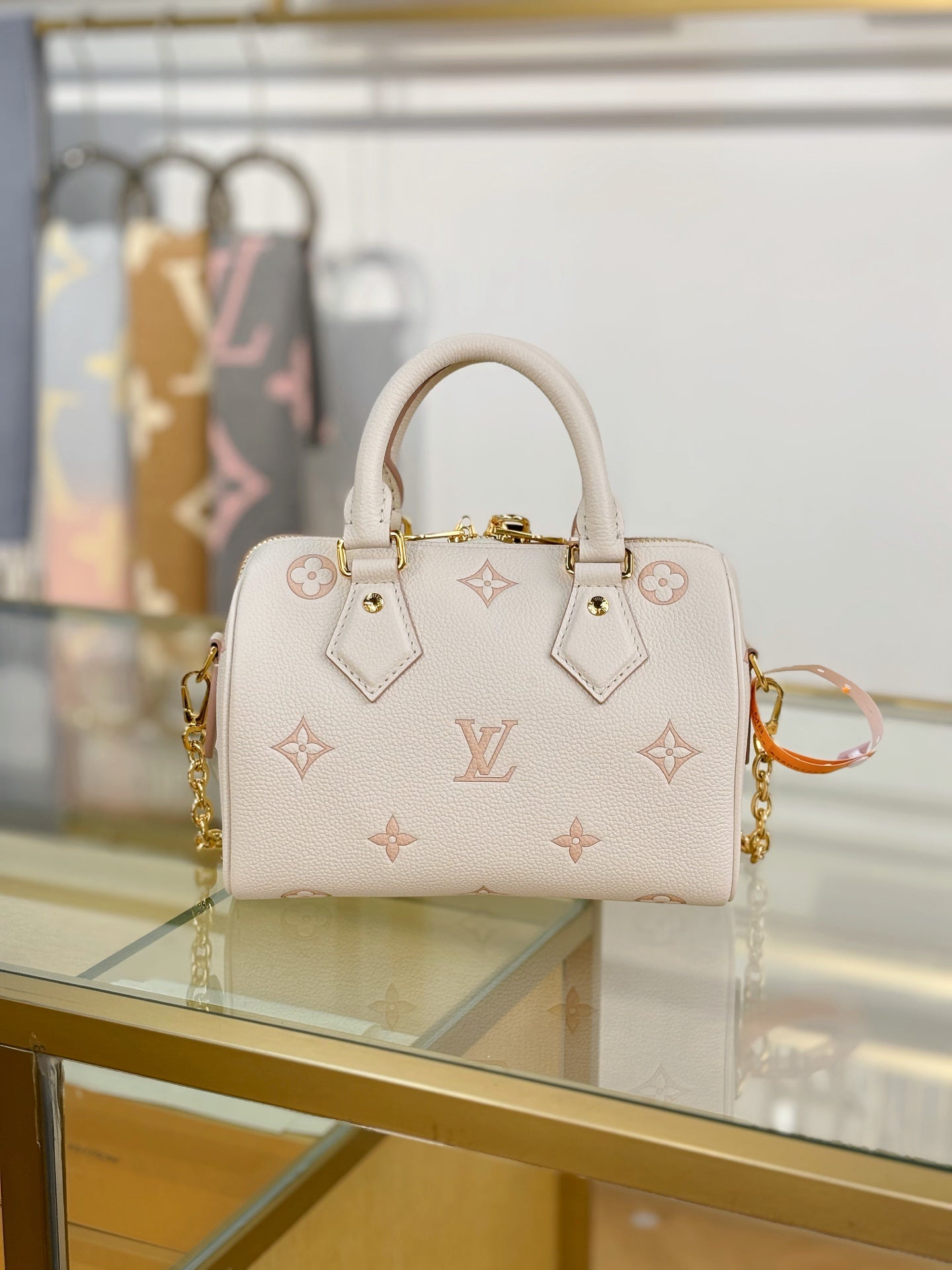 路L家-M14291 SPEEDY BANDOULIÈRE 20手袋包-白色