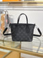 路L家-M15210 NEVERFULL INSIDE OUT BB手袋-黑花