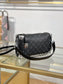 路L家-M26226 SIDE TRUNK EAST WEST中型手袋-黑花