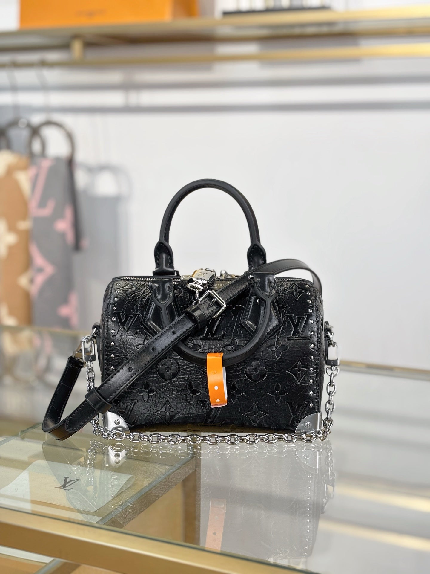 路L家-M27921 SPEEDY TRUNK 20 手袋-黑色