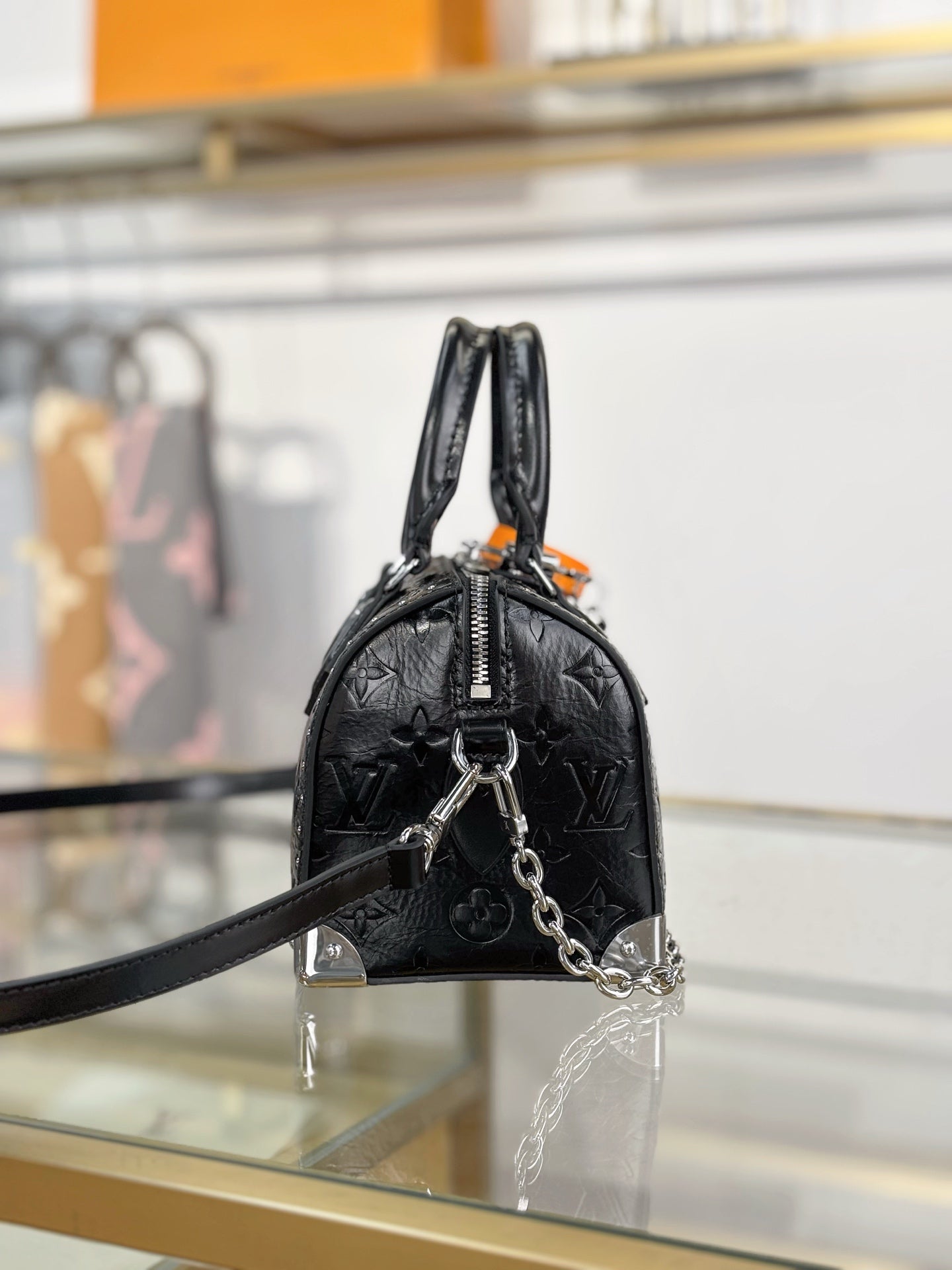 路L家-M27921 SPEEDY TRUNK 20 手袋-黑色
