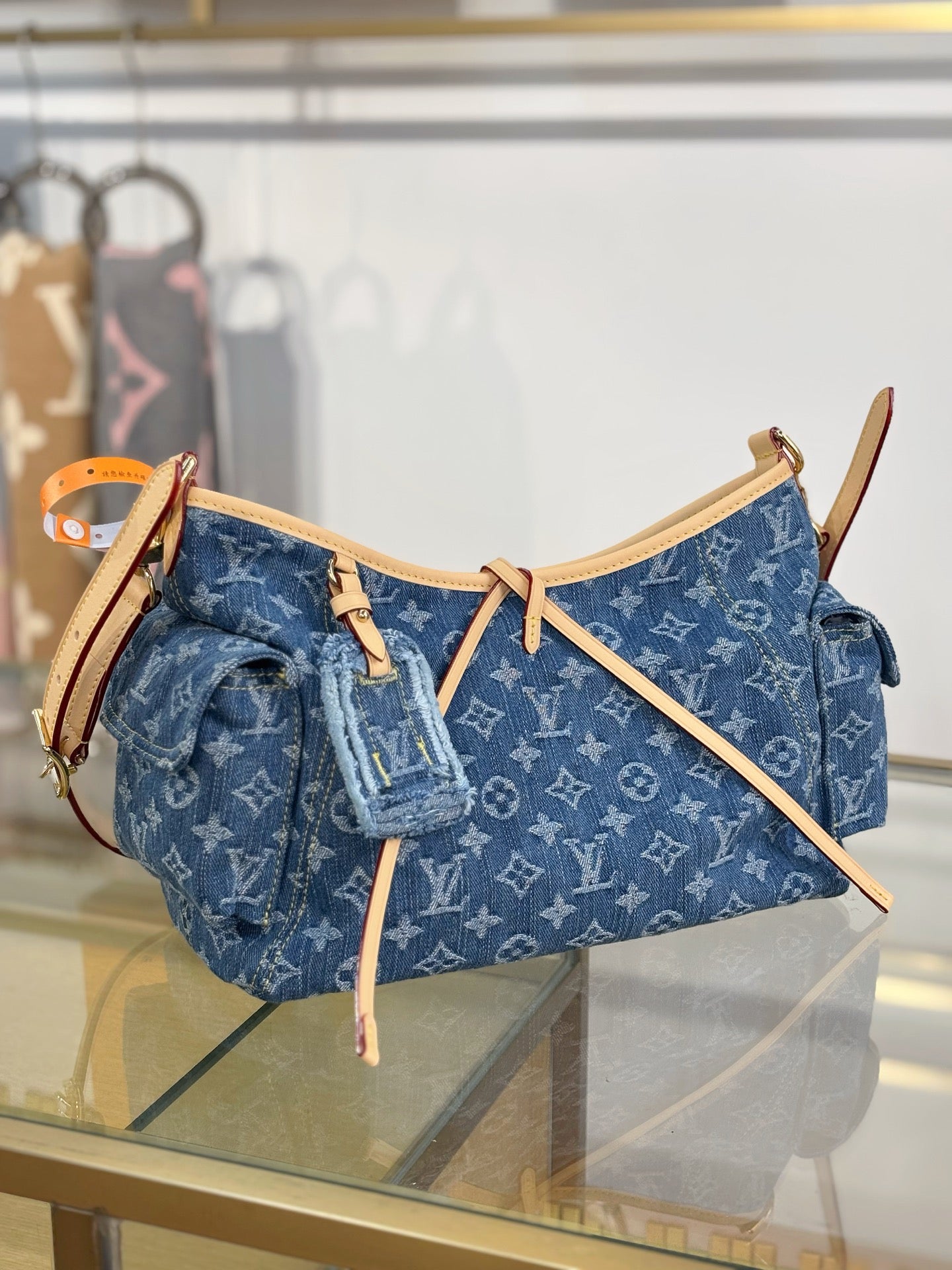 路L家-M28287 CARRYALL CARGO 小號手袋 牛仔藍色